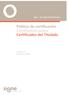 Política de certificación Certification policy Certificados del Titulado