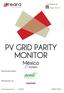 Con el apoyo de: PV GRID PARITY MONITOR. México. 1 er número. Patrocinador platino: Patrocinador oro: