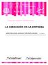 LA DIRECCIÓN EN LA EMPRESA