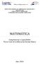 DIRECCIÓN GENERAL DE CURRÍCULUM, EVALUACIÓN Y ORIENTACIÓN DIRECCIÓN DE CURRÍCULUM COORDINACIÓN DE DISEÑO CURRICULAR MATEMÁTICA