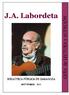 J.A. Labordeta BIBLIOTECA PÚBLICA DE ZARAGOZA. GUÍA de LECTURA y AUDICIÓN