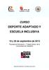 DEPORTE ADAPTADO Y ESCUELA INCLUSIVA