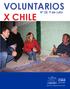 VOLUNTARIOS X CHILE. Nº 25, 9 de Julio CHILE. División de Organizaciones Sociales