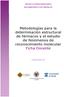 Metodologías para la determinación estructural de fármacos y el estudio de fenómenos de reconocimiento molecular Ficha Docente