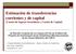 Estimación de transferencias corrientes y de capital (Cuenta de Ingreso Secundario y Cuenta de Capital)