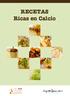 RECETAS Ricas en Calcio