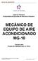 MECÁNICO DE EQUIPO DE AIRE ACONDICIONADO MG-10