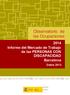 2014 Informe del Mercado de Trabajo de las PERSONAS CON DISCAPACIDAD Barcelona