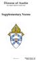 Diocese of Austin The Catholic Church of Central Texas. Supplementary Norms. 8/28/15 Version 5.1