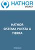 HATHOR SISTEMA PUESTA A TIERRA. info@hathorenergy.com www.hathorenergy.com