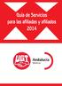 Guía de Servicios para las afiliadas y afiliados 2014