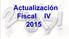 TEMARIO. Cierre Fiscal 2015. Reforma Fiscal 2016