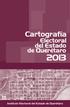 Cartografía. Electoral del Estado de Querétaro. Instituto Electoral del Estado de Querétaro