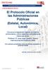 El Protocolo Oficial en las Administraciones Públicas (Estatal, Autonómica, Local)