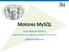 Motores MySQL. José Manuel Gómez. jmgomez@ua.es. Departamento de Lenguajes y Sistemas Informáticos