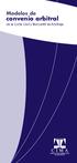 Modelos de convenio arbitral