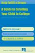 A Guide to Enrolling Your Child in College