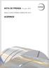 Acerinox Nota de prensa Resultados primer semestre 2014. Página 0 / 10