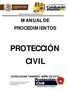 UNIDAD MUNICIPAL DE PROTECCION CIVIL MANUAL DE PROCEDIMIENTOS