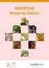 RECETAS Ricas en Calcio