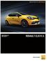 INNOVATIONS FOR A BETTER LIFE RENAULT CLIO R.S.