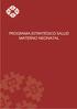 PROGRAMA ESTRATÉGICO SALUD MATERNO NEONATAL