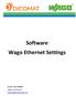 Software Wago Ethernet Settings