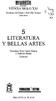 LITERATURA Y BELLAS ARTES