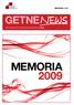 MEMORIA 2009. News GRUPO ESPAÑOL DE TUMORES NEUROENDOCRINOS, GETNE