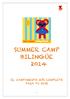 SUMMER CAMP BILINGÜE 2014