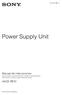 4-445-037-51 (1) Power Supply Unit