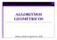 ALGORITMOS GEOMÉTRICOS. Análisis y diseño de algoritmos II- 2009