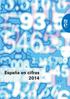 España en cifras. Ficha editorial. Título: España en cifras 2014