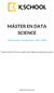 MÁSTER EN DATA SCIENCE