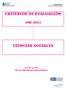 CRITERIOS DE EVALUACIÓN CIENCIAS SOCIALES