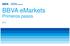 BBVA emarkets. Primeros pasos