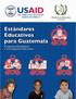 Estándares Educativos de Guatemala