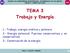 TEMA 3 Trabajo y Energía