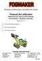 Manual del utilizador Maquinaria de construcción/vehículos, herramientas y máquinas especiales