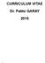CURRICULUM VITAE. Dr. Pablo GARAY