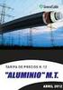 TARIFA DE PRECIOS IMPERMEABILIZACIÓN DRENAJES GEOTEXTILES COMPLEMENTOS. TARIFA PVP En vigor a partir del 30/01/2015