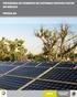 Cooperación Técnica entre México y Alemania Programa Energía Sustentable. Programa de Fomento de Sistemas Fotovoltaicos en México (ProSolar)