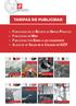 TARIFAS DE PUBLICIDAD