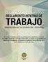 REGLAMENTO INTERNO DE TRABAJO