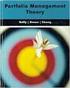 Portfolio Management Theory