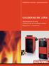 Calefacción con leña - www.kuenzel.de CALDERAS DE LEÑA. Gasificadores de leña Calderas de combustibles sólidos Regulación y accesorios