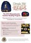 The 2012 Massachusetts Summer Reading Program