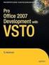 VSTO Visual Studio Tools for Office Systems + Visual Studio.NET 2003. Ejercicios Del VSTO + WORD