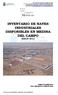 INVENTARIO DE NAVES INDUSTRIALES DISPONIBLES EN MEDINA DEL CAMPO MARZO 2012