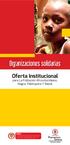 Oferta Institucional. para La Población Afrocolombiana, Negra, Palenquera Y Raizal